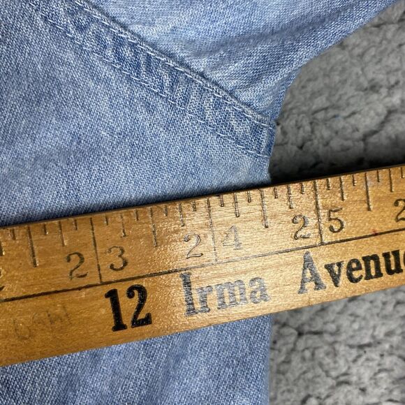 VTG Marlboro Country Store Denim Shirt 90’s Button Up Down Front Mens L *READ - Picture 16 of 16